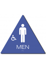 California MEN Accessible Restroom Door Sign – Styrene