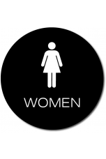 California WOMEN Restroom Door Sign