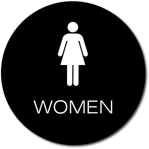 California WOMEN Restroom Door Sign | ADA Sign Factory