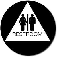 California UNISEX Restroom Wall Sign | ADA Sign Factory