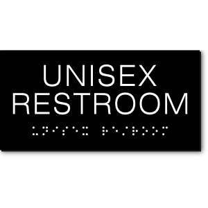 UNISEX RESTROOM Sign