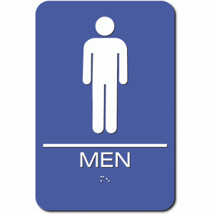 MEN Restroom Sign - Styrene
