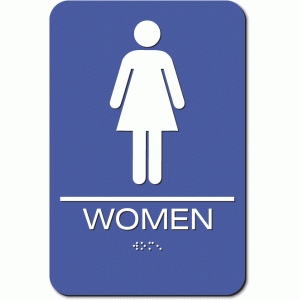 WOMEN Restroom Sign - Styrene