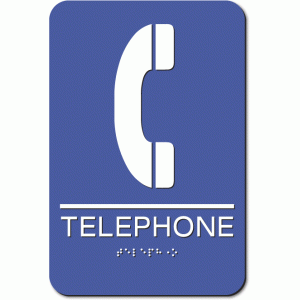 TELEPHONE Sign - Styrene