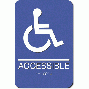 WHEELCHAIR ACCESSIBLE Sign | ADA Sign Factory