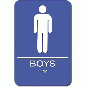 BOYS Restroom Sign - Styrene