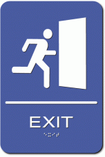 EXIT GRAPHIC Sign - Styrene