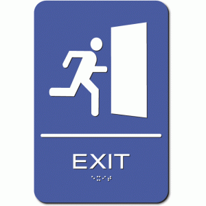 EXIT GRAPHIC Sign - Styrene
