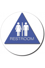 California Unisex RESTROOM Door Sign – Styrene