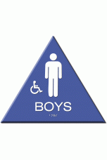 California BOYS Accessible Restroom Door Sign – Styrene