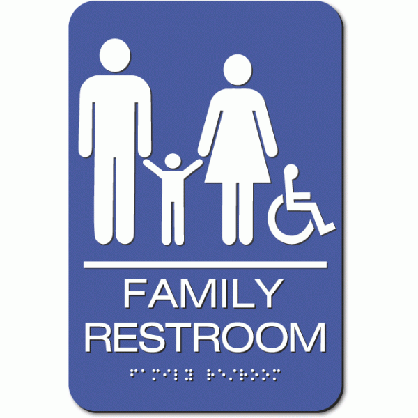 FAMILY ACCESSIBLE Restroom Sign ADA Sign Factory