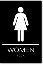 California WOMEN Restroom Wall Sign
