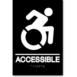 ACCESSIBLE Speedy Wheelchair Sign - NY/CT