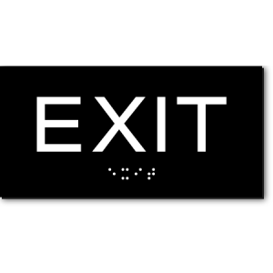 EXIT Small Sign | ADA Sign Factory