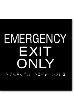 EMERGENCY EXIT ONLY Sign
