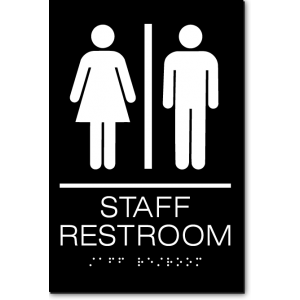 STAFF Restroom Sign | ADA Sign Factory