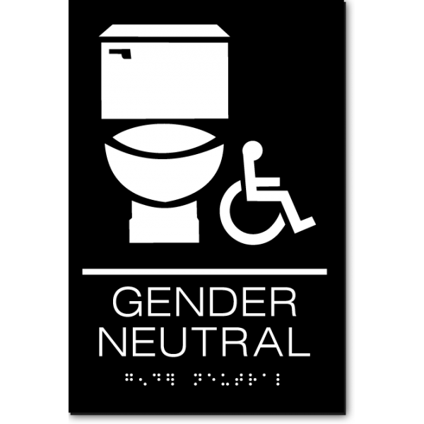 Gender Neutral Accessible Restroom Sign Ada Sign Factory