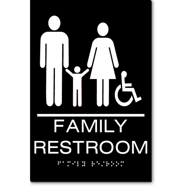 FAMILY ACCESSIBLE Restroom Sign | ADA Sign Factory