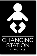 CHANGING STATION Sign