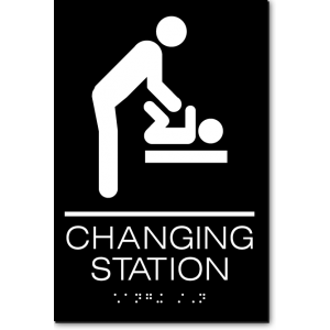 CHANGING STATION Men Sign