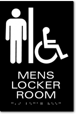 MENS LOCKER ROOM Sign