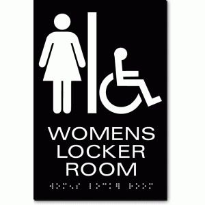WOMENS LOCKER ROOM Sign | ADA Sign Factory