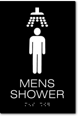 MENS SHOWER Sign