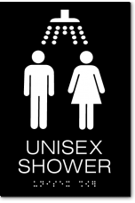 UNISEX SHOWER Sign