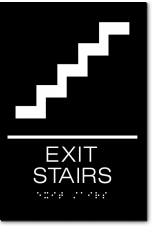 EXIT STAIRS Sign