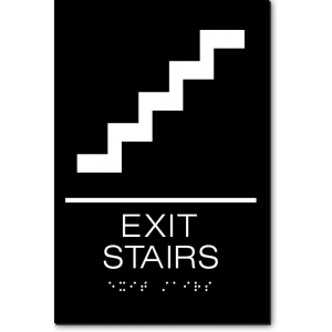 EXIT STAIRS Sign