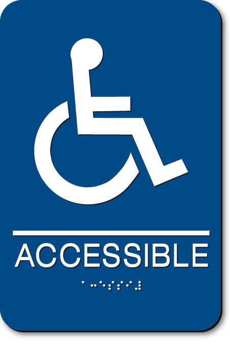 Economy ACCESSIBLE Wheelchair Sign