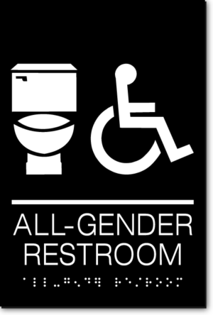 CA All Gender Restroom Signs