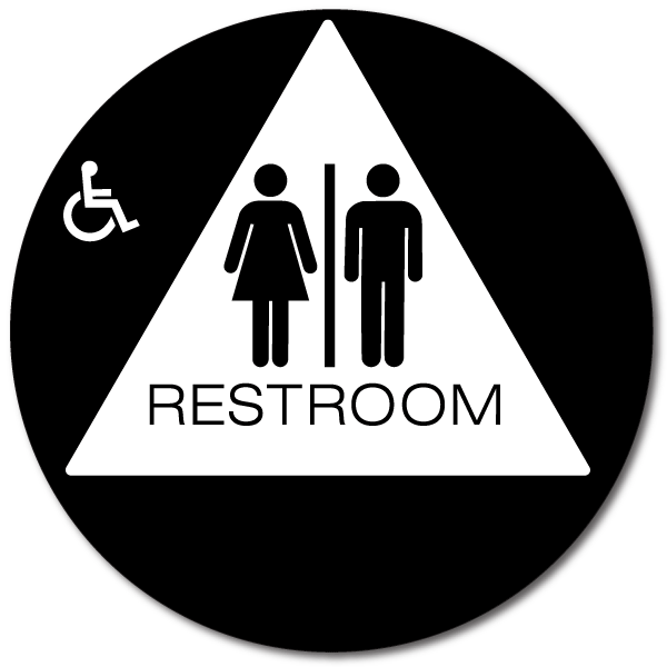 California Unisex Accessible Restroom Door Sign Ada Sign Factory 