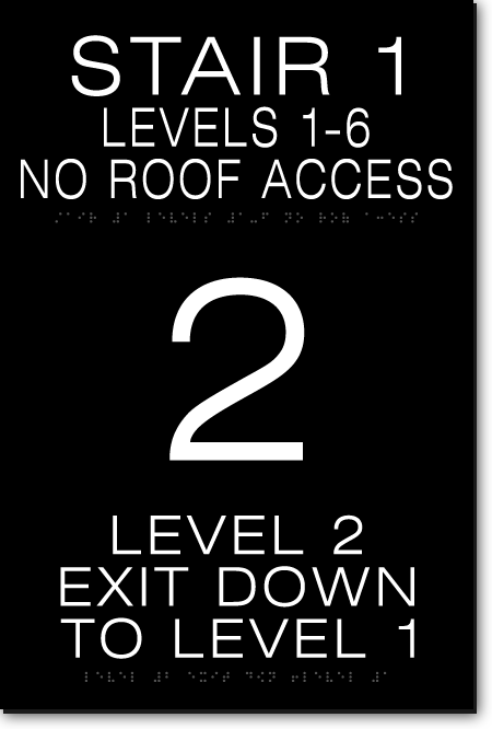 Floor Level Building Sign