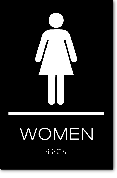 WOMEN Restroom Sign