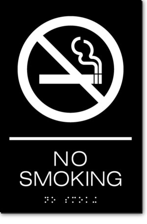 NO SMOKING Sign