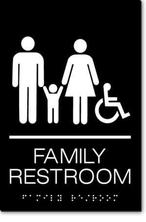 FAMILY RESTROOM Accessible Sign