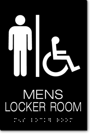 MENS LOCKER ROOM Sign