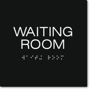 WAITING ROOM Sign