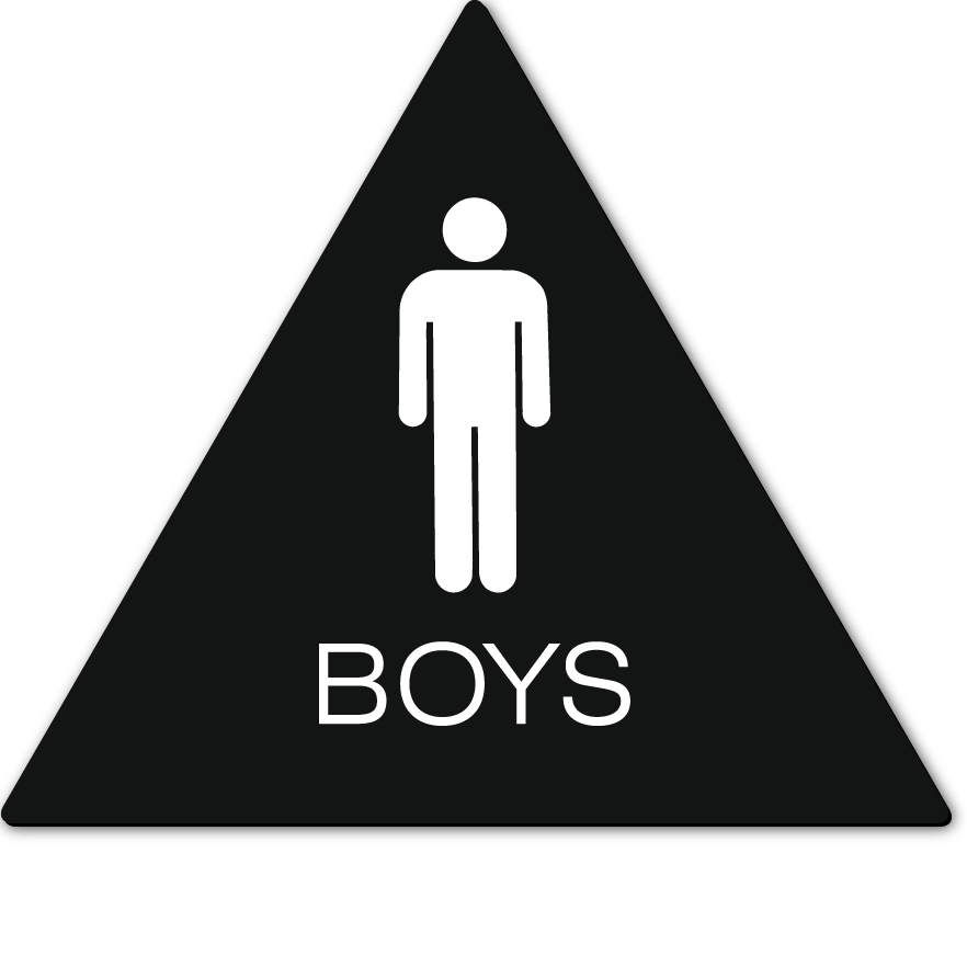 California BOYS Restroom Door Sign